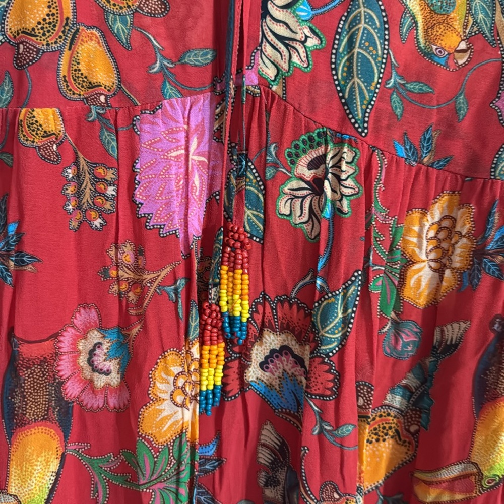 FARM Rio Red Floral Dress - Picture 5 of 11